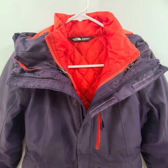 The North Face purple and orange women’s multi layer hooded ski coat size  XS - Picture 3 of 9